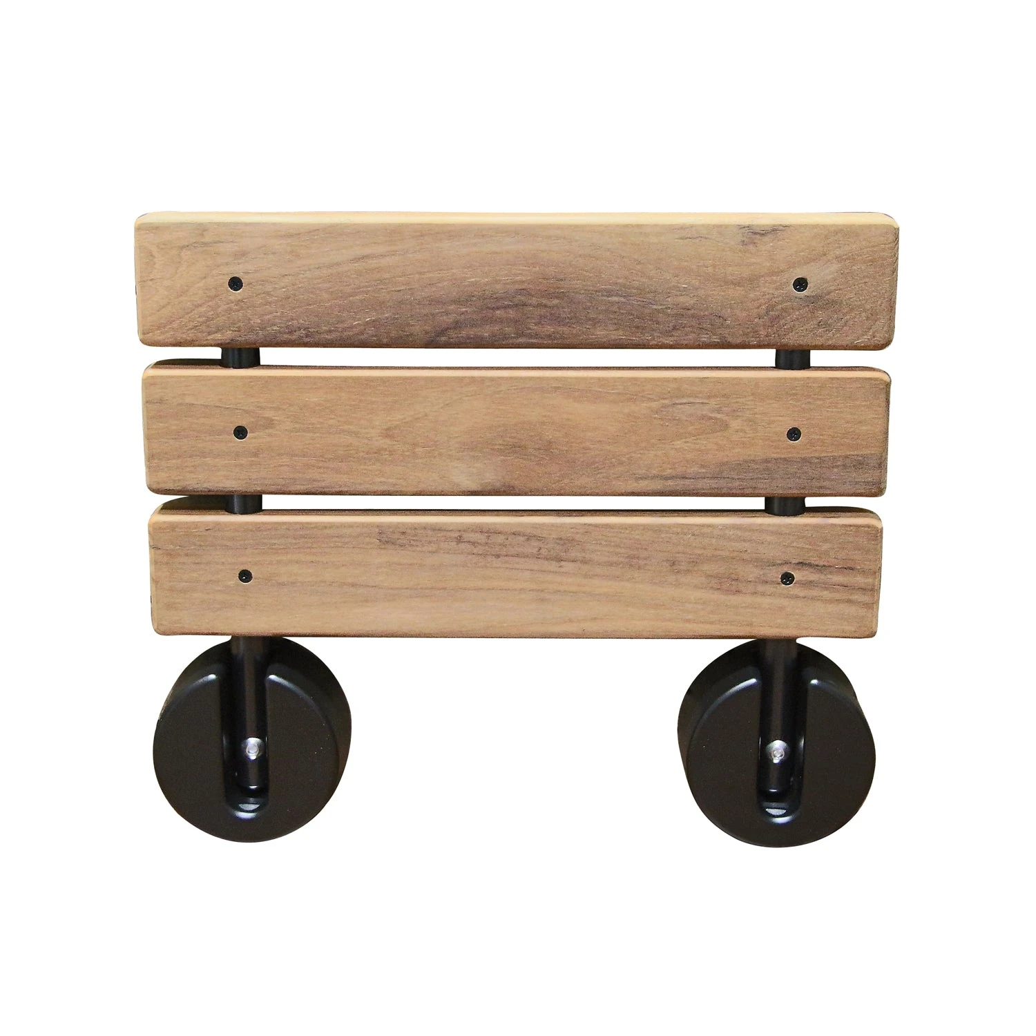 20" Wall Mount Teak Shower Seat, Round Brackets 3 20" Wall Mount Teak Shower Seat, Round Brackets - Image 3