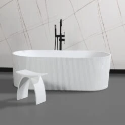 BARstone Shower Stool -Barclay Products Shop 6215 WH 2