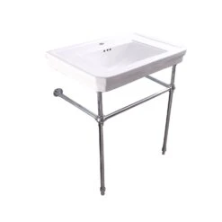 Drew 30″ Console With Brass Stand -Barclay Products Shop 754WH CP2