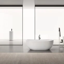 Kinsley 67" Acrylic Tub In Glossy White 9 Kinsley 67" Acrylic Tub In Glossy White -Barclay Products Shop ATDSN66ID WT Kinsley