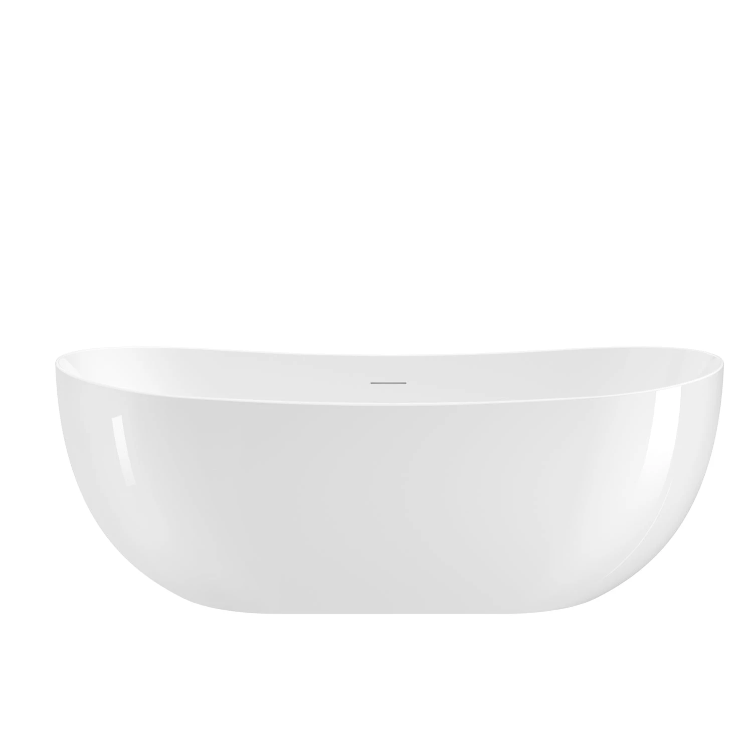 Kinsley 67" Acrylic Tub In Glossy White 1 Kinsley 67" Acrylic Tub In Glossy White