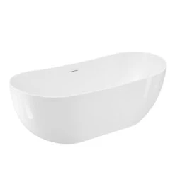 Kinsley 67" Acrylic Tub In Glossy White 7 Kinsley 67" Acrylic Tub In Glossy White -Barclay Products Shop ATDSN66ID WT 3