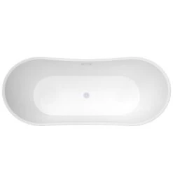 Nairobi 67" Acrylic Double Slipper Tub In Light Grey 18 Nairobi 67" Acrylic Double Slipper Tub In Light Grey -Barclay Products Shop ATDSN67MIG PLG 3