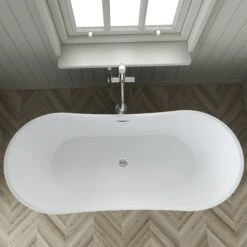 Nairobi 67" Acrylic Double Slipper Tub In Light Grey 22 Nairobi 67" Acrylic Double Slipper Tub In Light Grey -Barclay Products Shop ATDSN67MIG PLG NAIROBI 3