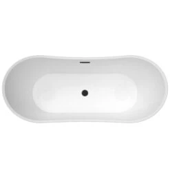 Nairobi 67" Acrylic Double Slipper Tub In Matte Black 17 Nairobi 67" Acrylic Double Slipper Tub In Matte Black -Barclay Products Shop ATDSN67MIG PMB 3