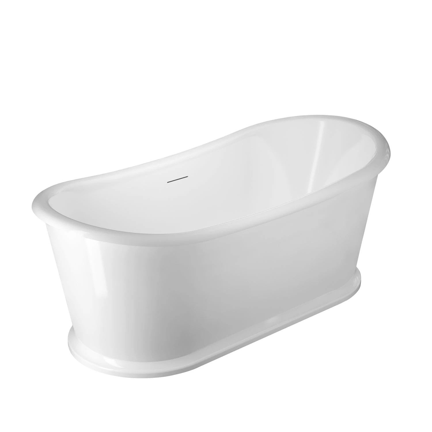 Mortana 69" Acrylic Double Slipper Tub In Gloss White 2 Mortana 69" Acrylic Double Slipper Tub In Gloss White - Image 2