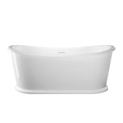 Mortana 69" Acrylic Double Slipper Tub In Gloss White