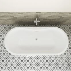 Nouri 66" Acrylic Freestanding Tub With Integral Drain In Light Grey 22 Nouri 66" Acrylic Freestanding Tub With Integral Drain In Light Grey -Barclay Products Shop ATFDRN65IG PLG NOURI 3