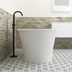 Nouri 66" Acrylic Freestanding Tub With Integral Drain In Matte White -Barclay Products Shop ATFDRN65IG PMT 4 ec226cfa 2bb9 40fb ac1b 6965221353be