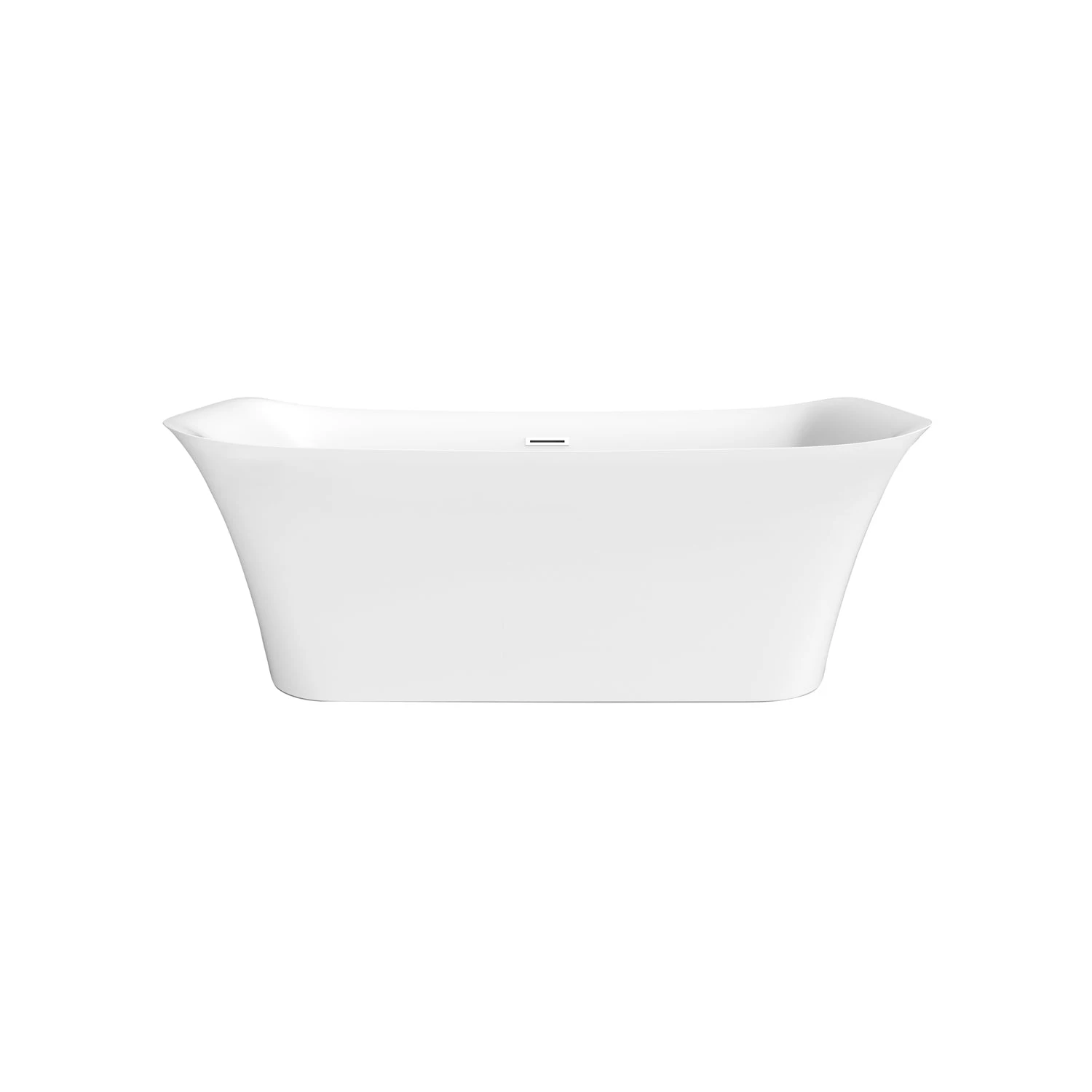 Serenity 59" Acrylic Freestanding Tub With Internal Drain 1 Serenity 59" Acrylic Freestanding Tub With Internal Drain