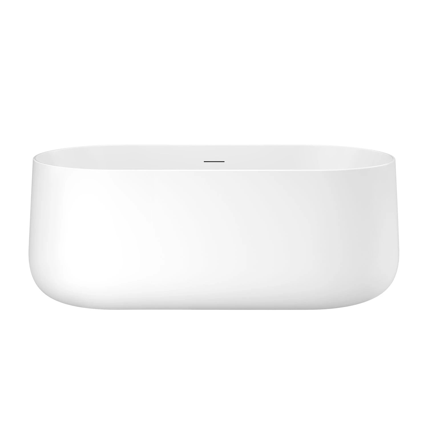 Porter 61" Acrylic Oval Tub In Matte White 1 Porter 61" Acrylic Oval Tub In Matte White