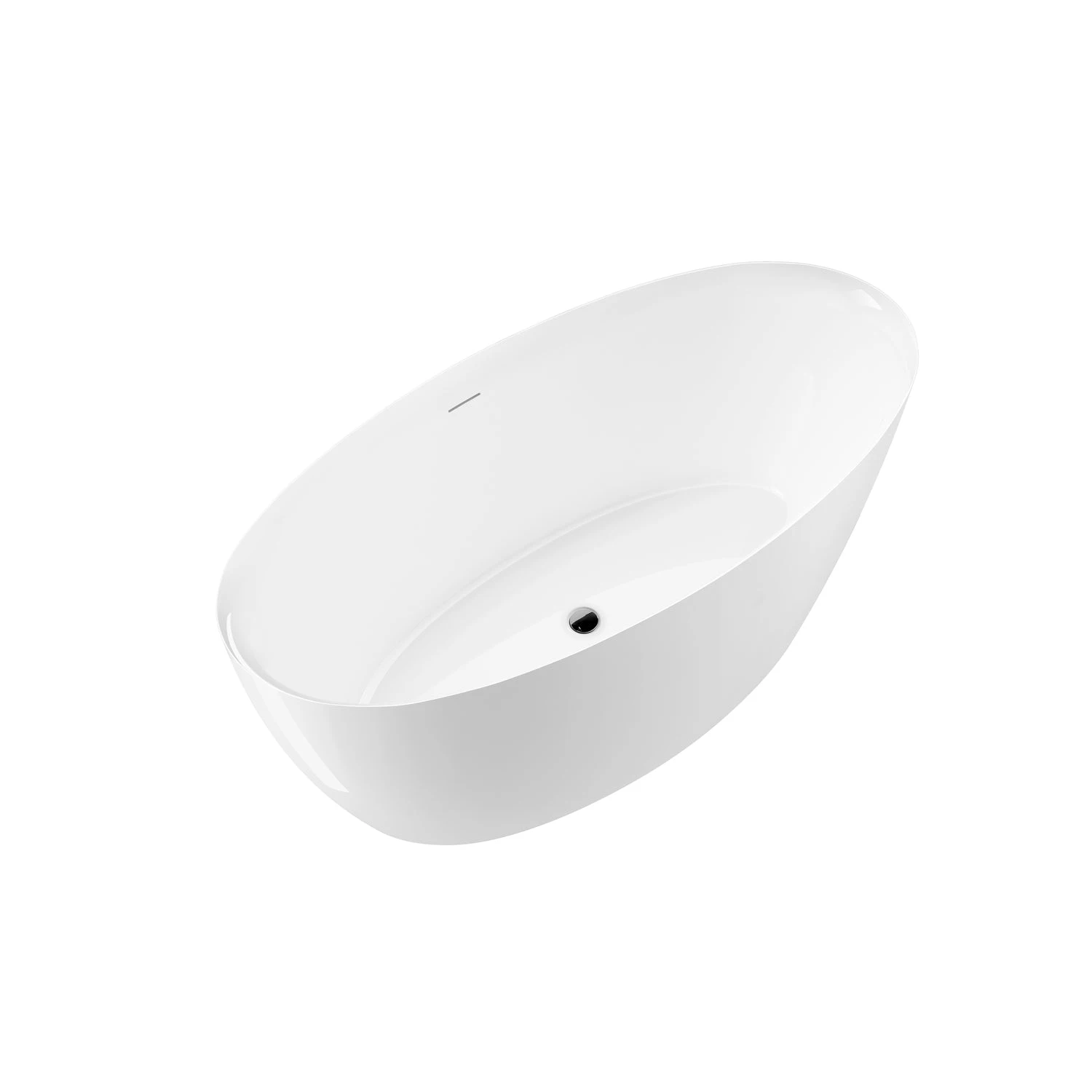 Harper 67" Acrylic Tub In Glossy White 2 Harper 67" Acrylic Tub In Glossy White - Image 2
