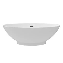 Noelani 66" Acrylic Freestanding Tub With Integral Drain In Matte White
