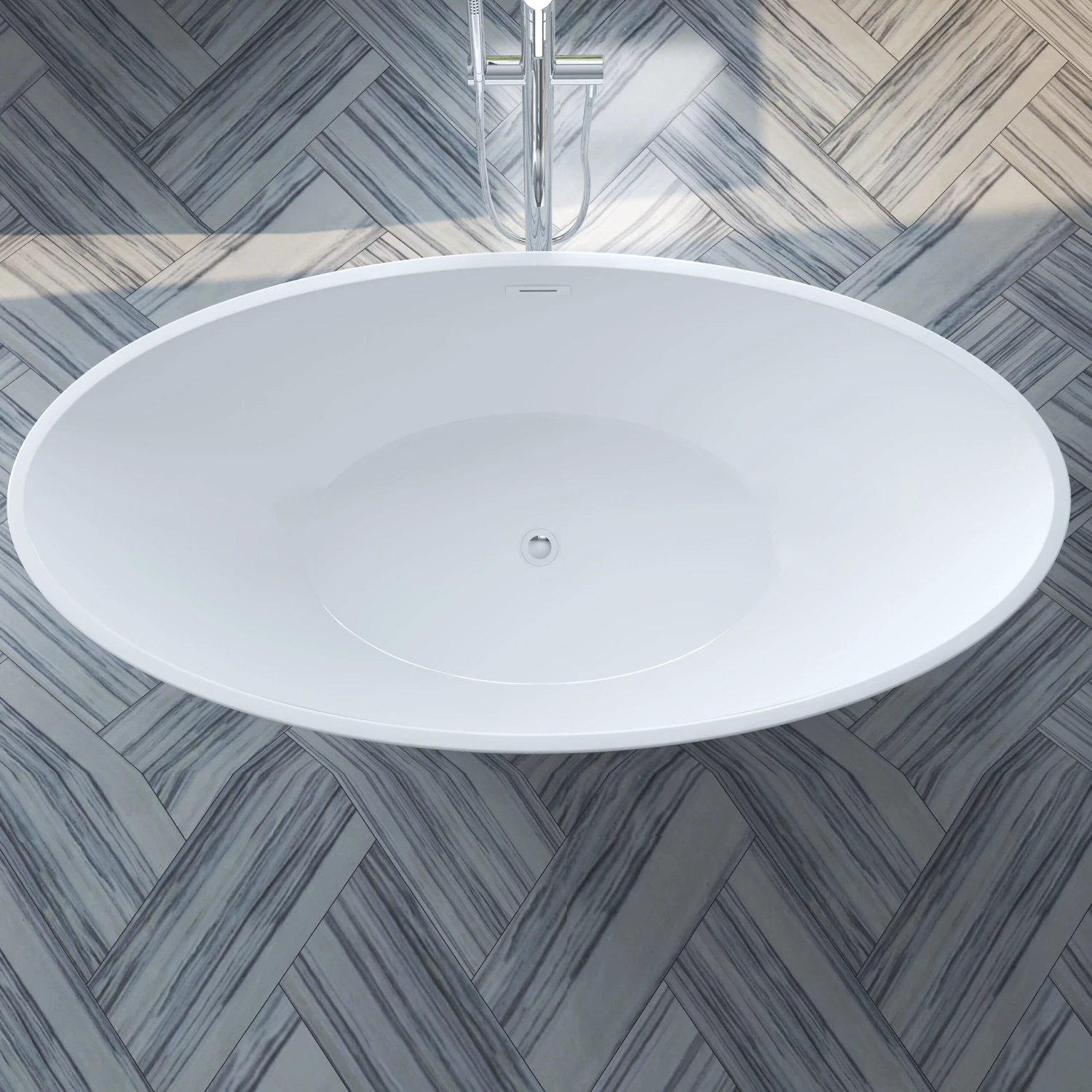 Noelani 66" Acrylic Freestanding Tub With Integral Drain 6 Noelani 66" Acrylic Freestanding Tub With Integral Drain - Image 6