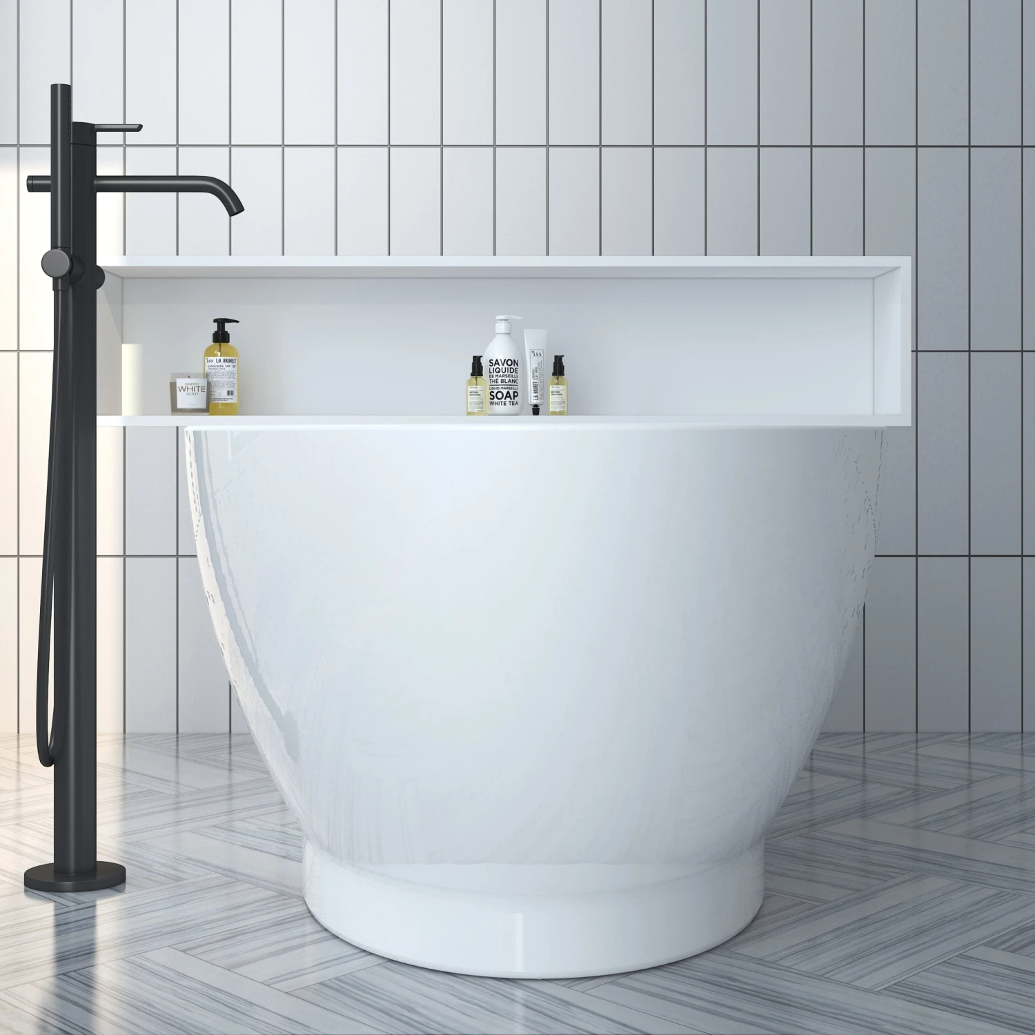 Noelani 66" Acrylic Freestanding Tub With Integral Drain 7 Noelani 66" Acrylic Freestanding Tub With Integral Drain - Image 7