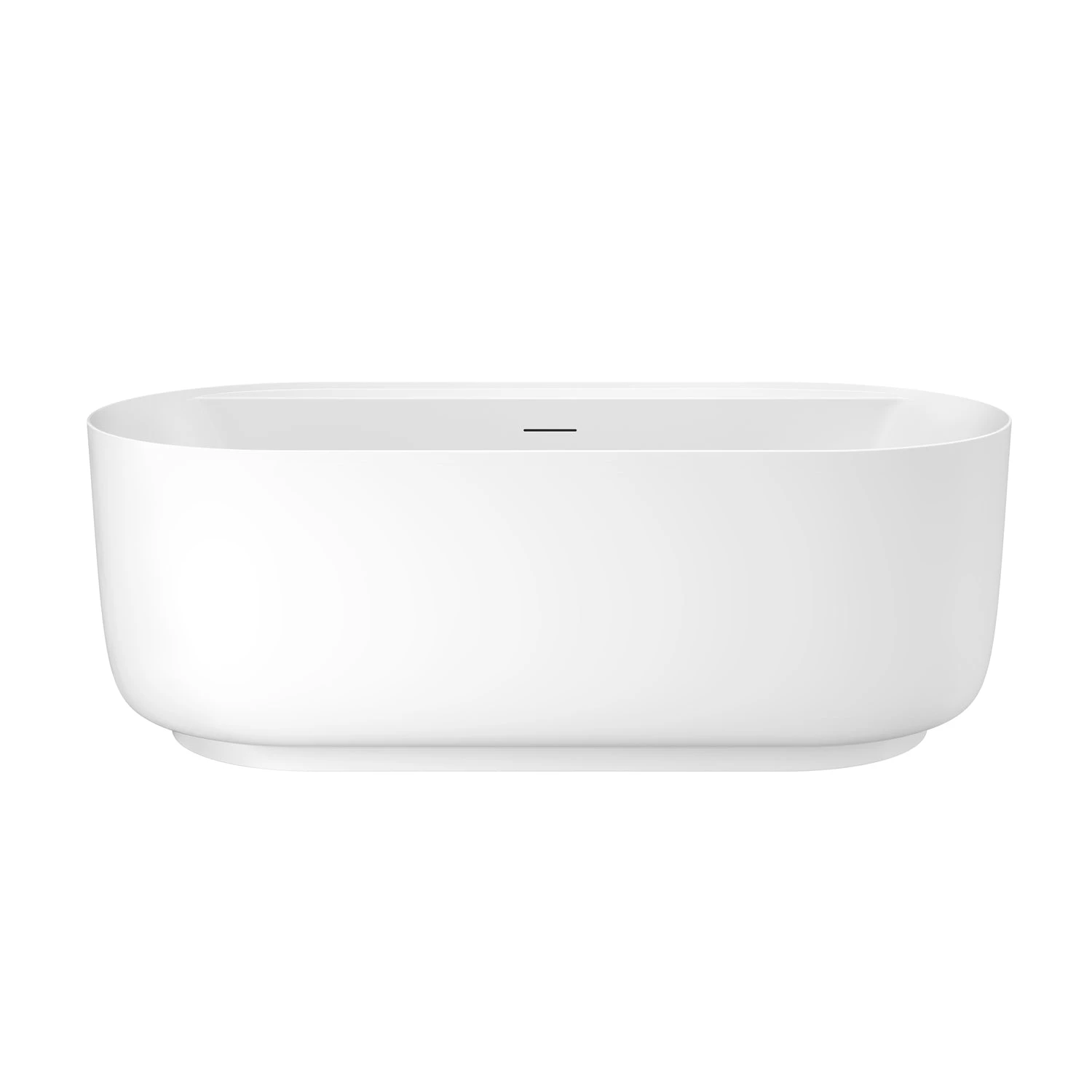 Rollins 67" Acrylic Tub In Matte White 1 Rollins 67" Acrylic Tub In Matte White