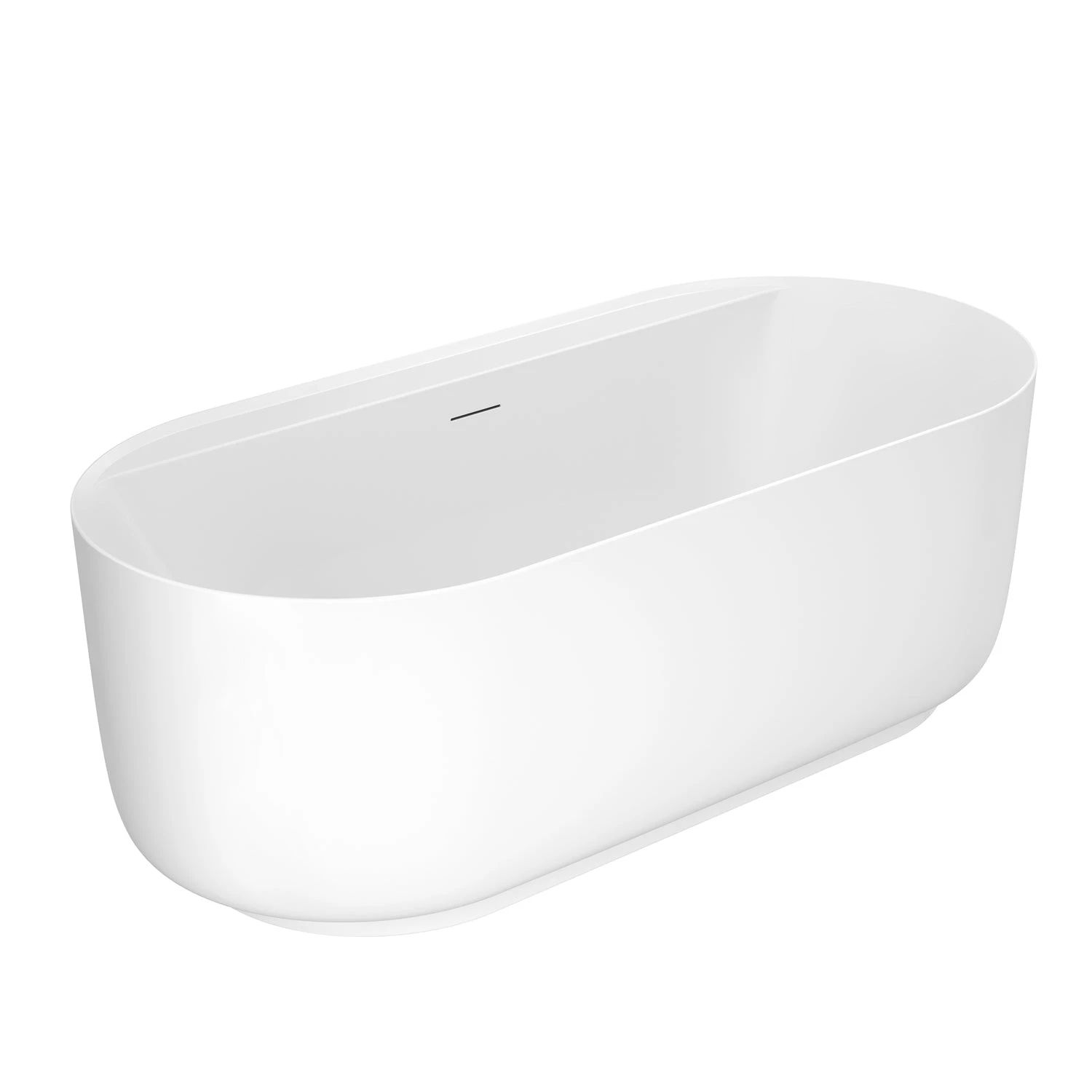 Rollins 67" Acrylic Tub In Matte White 2 Rollins 67" Acrylic Tub In Matte White - Image 2