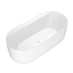 Rollins 67" Acrylic Tub In Matte White 9 Rollins 67" Acrylic Tub In Matte White -Barclay Products Shop ATOVN67ID MT 3