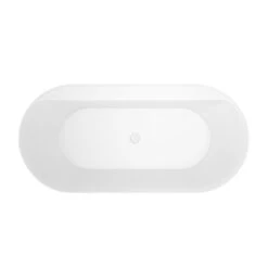 Rollins 67" Acrylic Tub In Matte White 8 Rollins 67" Acrylic Tub In Matte White -Barclay Products Shop ATOVN67ID MT 4