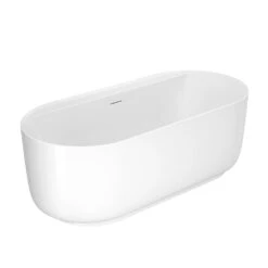 Rollins 67" Acrylic Tub In Gloss White 8 Rollins 67" Acrylic Tub In Gloss White -Barclay Products Shop ATOVN67ID WH 2