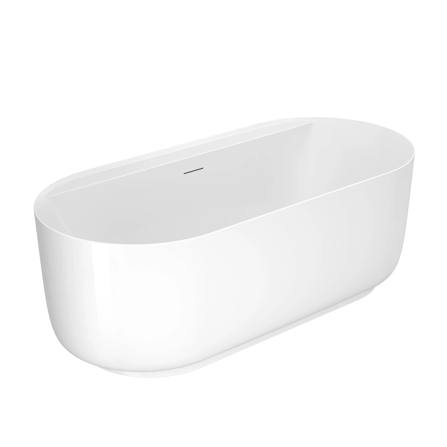 Rollins 67" Acrylic Tub In Gloss White 3 Rollins 67" Acrylic Tub In Gloss White - Image 3