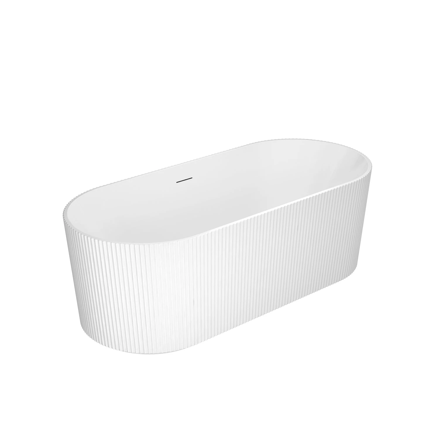 Nyla 67" Acrylic Tub In Glossy White 2 Nyla 67" Acrylic Tub In Glossy White - Image 2