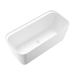 Tambora 67" Acrylic Rectangular Tub In Matte White 8 Tambora 67" Acrylic Rectangular Tub In Matte White -Barclay Products Shop ATRECN67ID MT 3 3f9c4134 4b82 42a6 a837 22f73c511a87