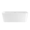 Tambora 67" Acrylic Rectangular Tub In Gloss White