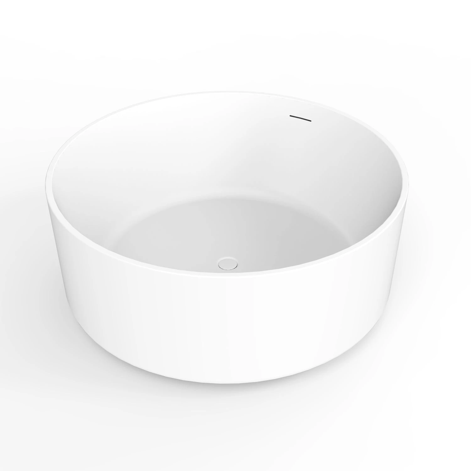 Xandra 55" Acrylic Freestanding Round Tub With Internal Drain 3 Xandra 55" Acrylic Freestanding Round Tub With Internal Drain - Image 3