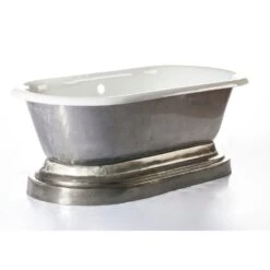 Doyle 67" Cast Iron Double Roll Top On Base