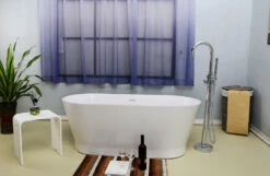 Orfeo 59" BARstone Freestanding Tub 6 Orfeo 59" BARstone Freestanding Tub -Barclay Products Shop RTDEN59 WHGL Orfeo 2