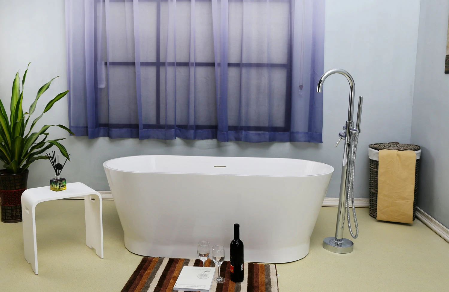 Orfeo 59" BARstone Freestanding Tub 3 Orfeo 59" BARstone Freestanding Tub - Image 3