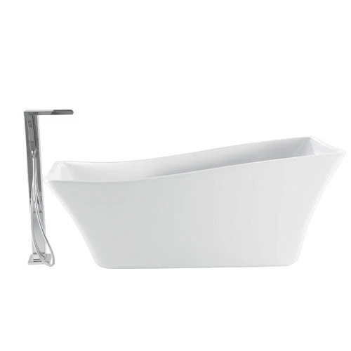 Melanie 68" Acrylic Slipper Tub 1 Melanie 68" Acrylic Slipper Tub