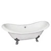 Macon 61" Cast Iron Double Slipper Tub