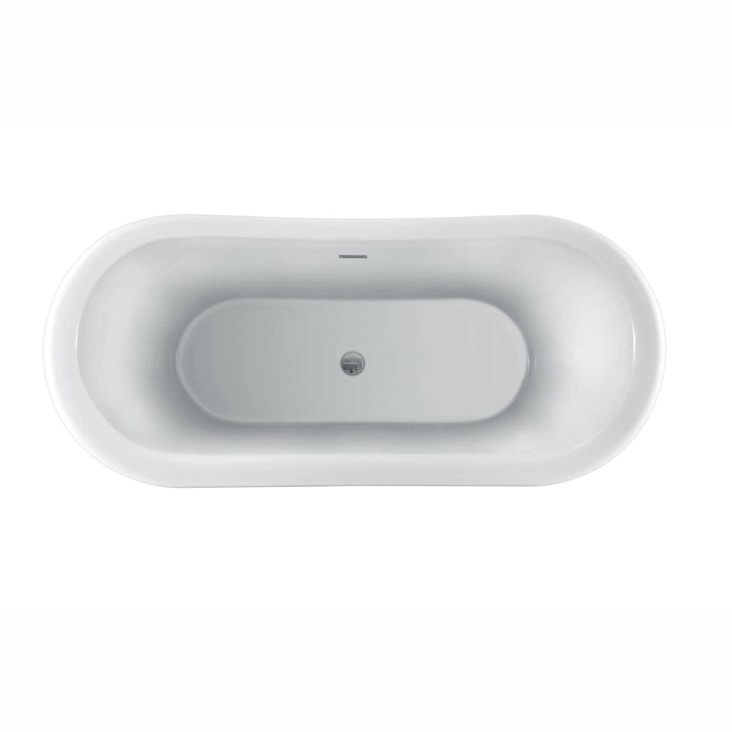 Moira 63" Acrylic Double Slipper Tub With Integral Drain And Overflow 3 Moira 63" Acrylic Double Slipper Tub With Integral Drain And Overflow - Image 3