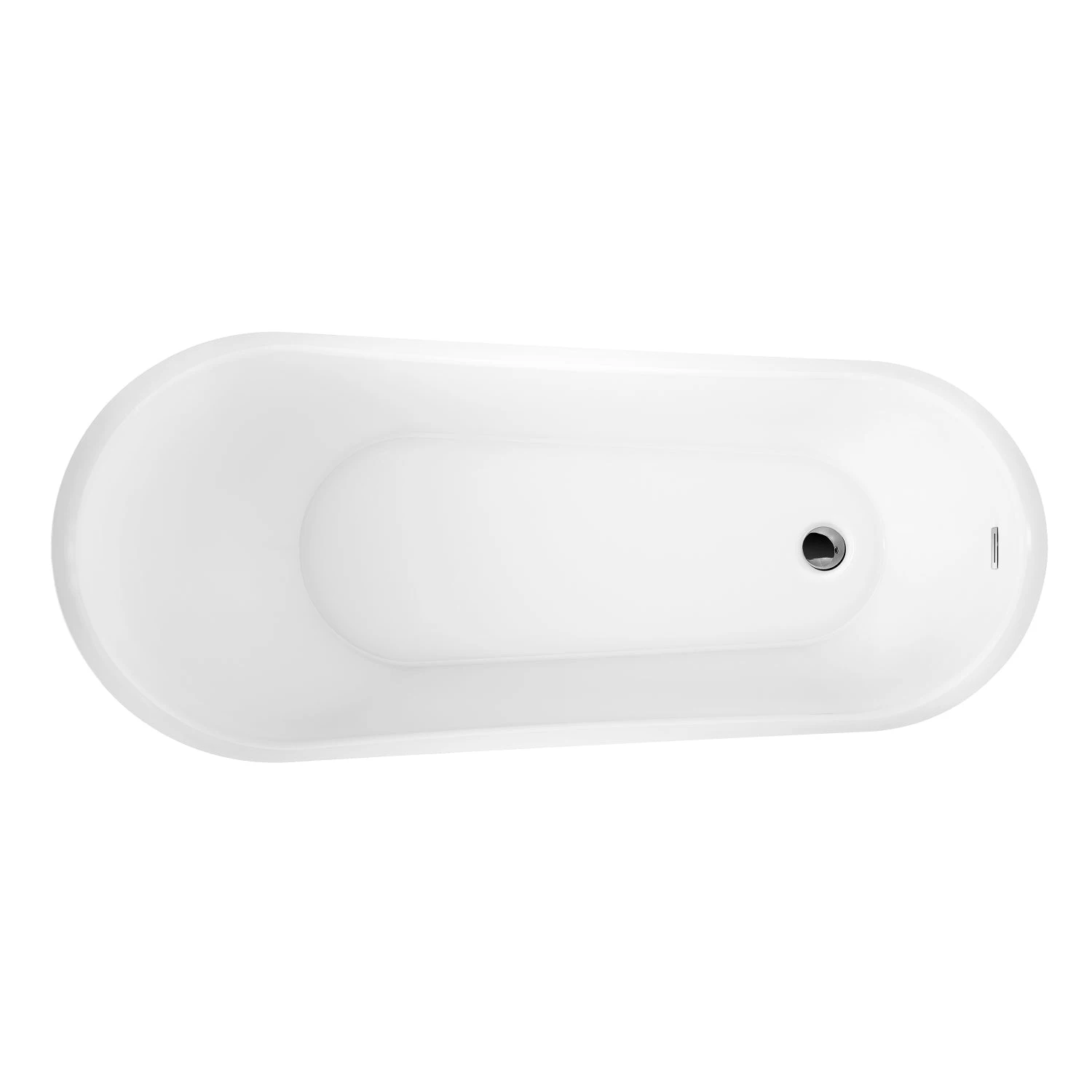 Lovina 66" Acrylic Slipper Tub With Integral Drain And Overflow 4 Lovina 66" Acrylic Slipper Tub With Integral Drain And Overflow - Image 4