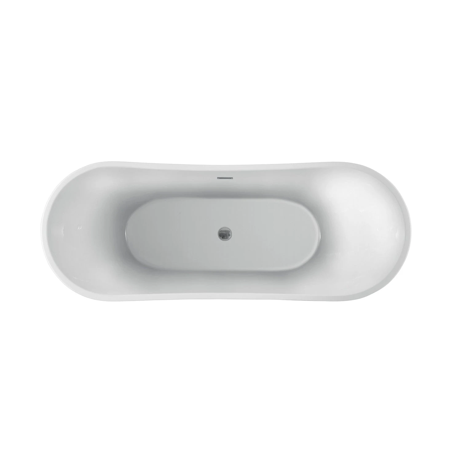 Nyx 72" Acrylic Double Slipper Tub With Integral Drain And Overflow 3 Nyx 72" Acrylic Double Slipper Tub With Integral Drain And Overflow - Image 3