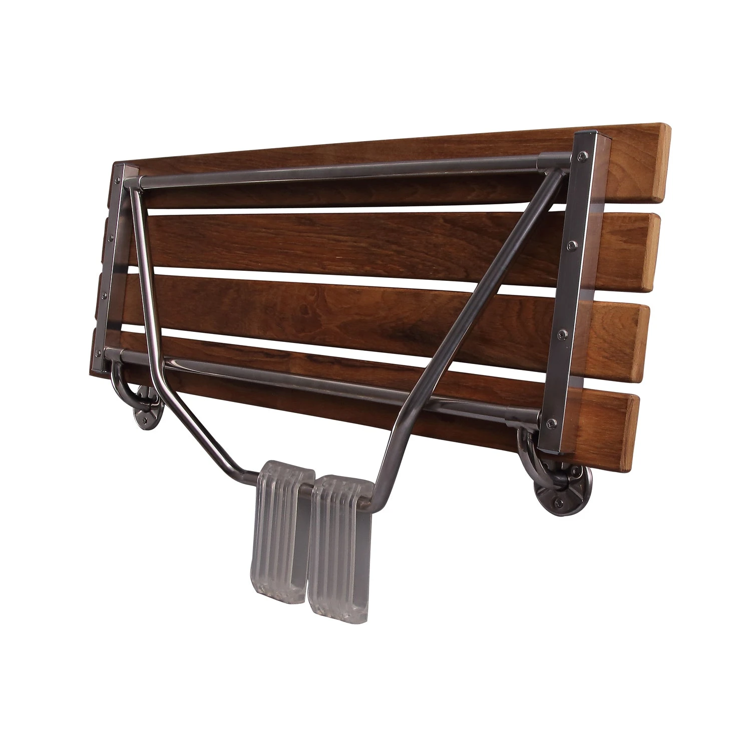 36" Wall Mounted Teak Shower Seat 2 36" Wall Mounted Teak Shower Seat - Image 2