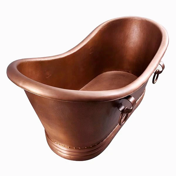 Baylis 66″ Copper Double Slipper Tub 2 Baylis 66″ Copper Double Slipper Tub - Image 2