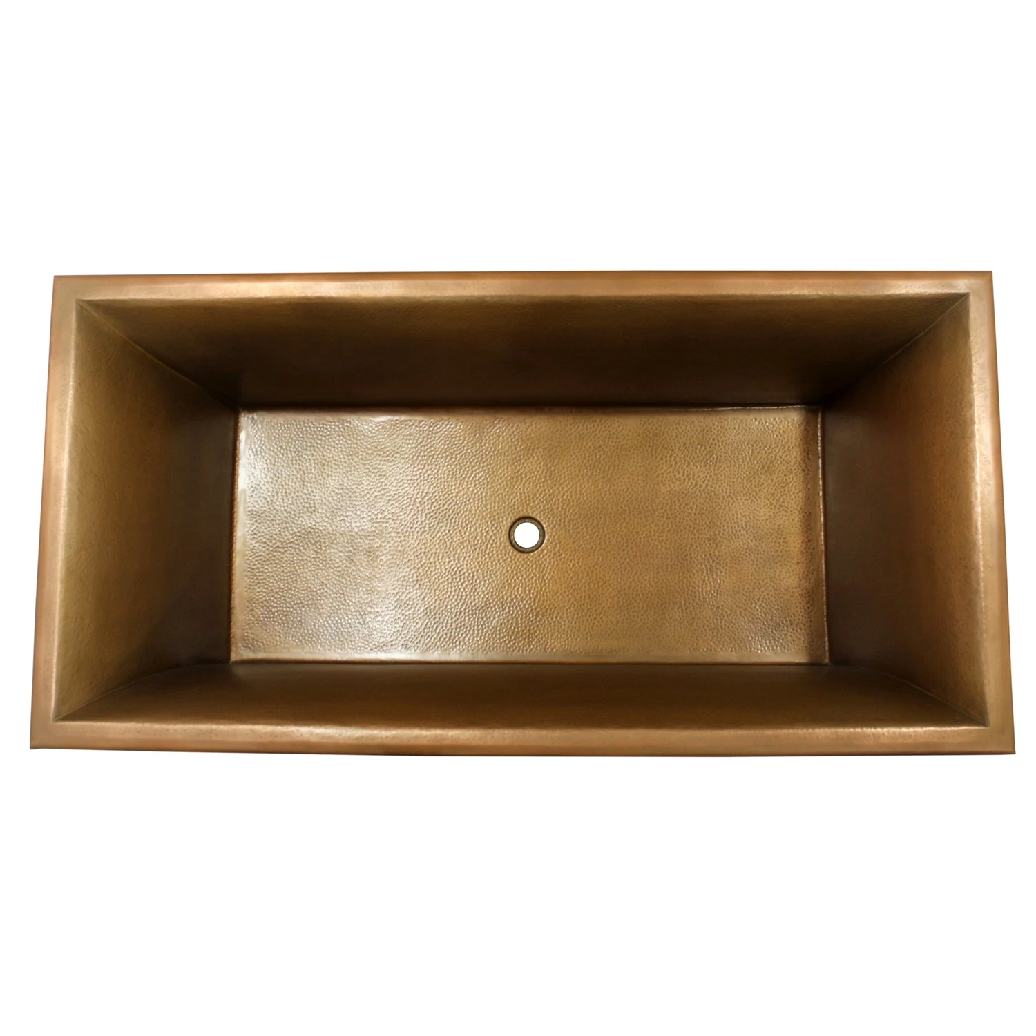 Wilmott 65" Rectangular Copper Tub 2 Wilmott 65" Rectangular Copper Tub - Image 2