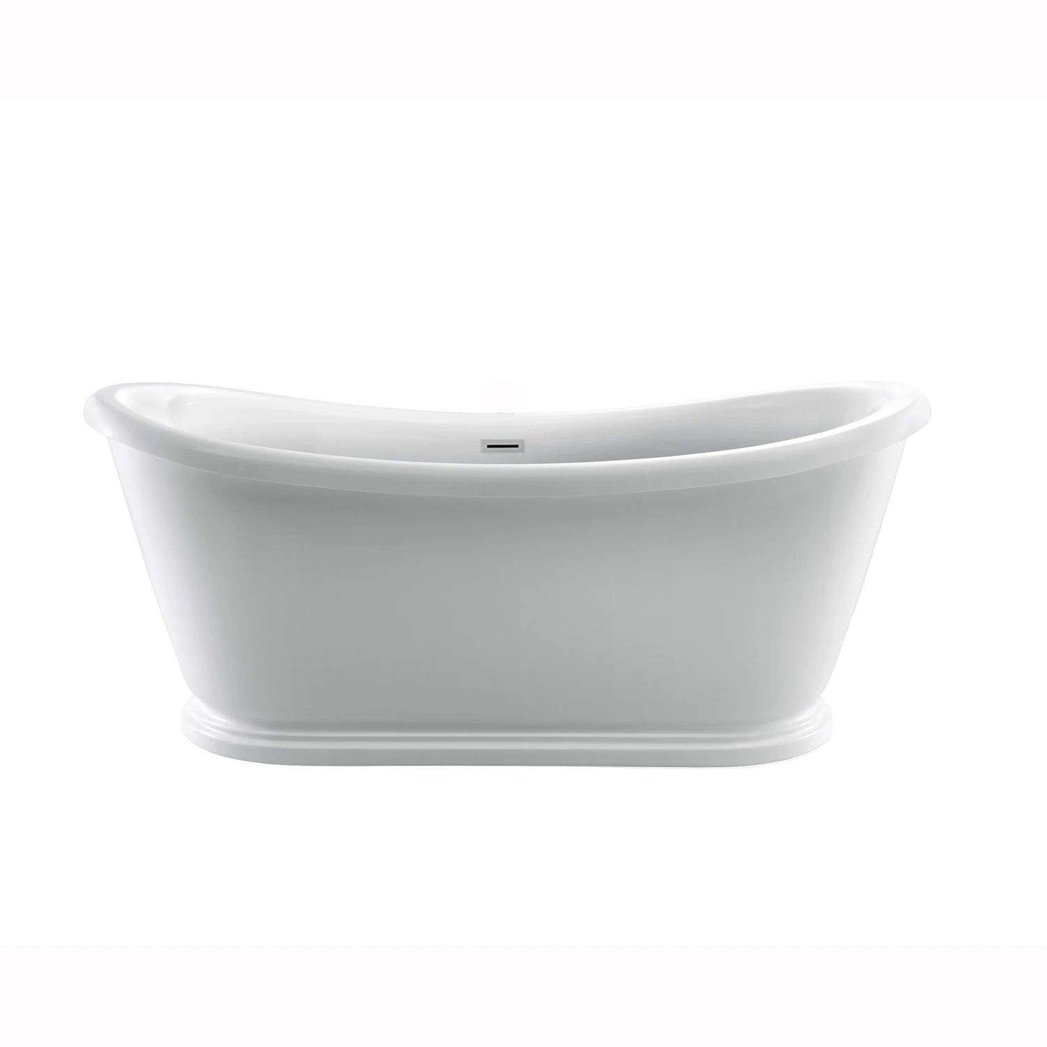 Moira 63" Acrylic Double Slipper Tub With Integral Drain And Overflow 1 Moira 63" Acrylic Double Slipper Tub With Integral Drain And Overflow