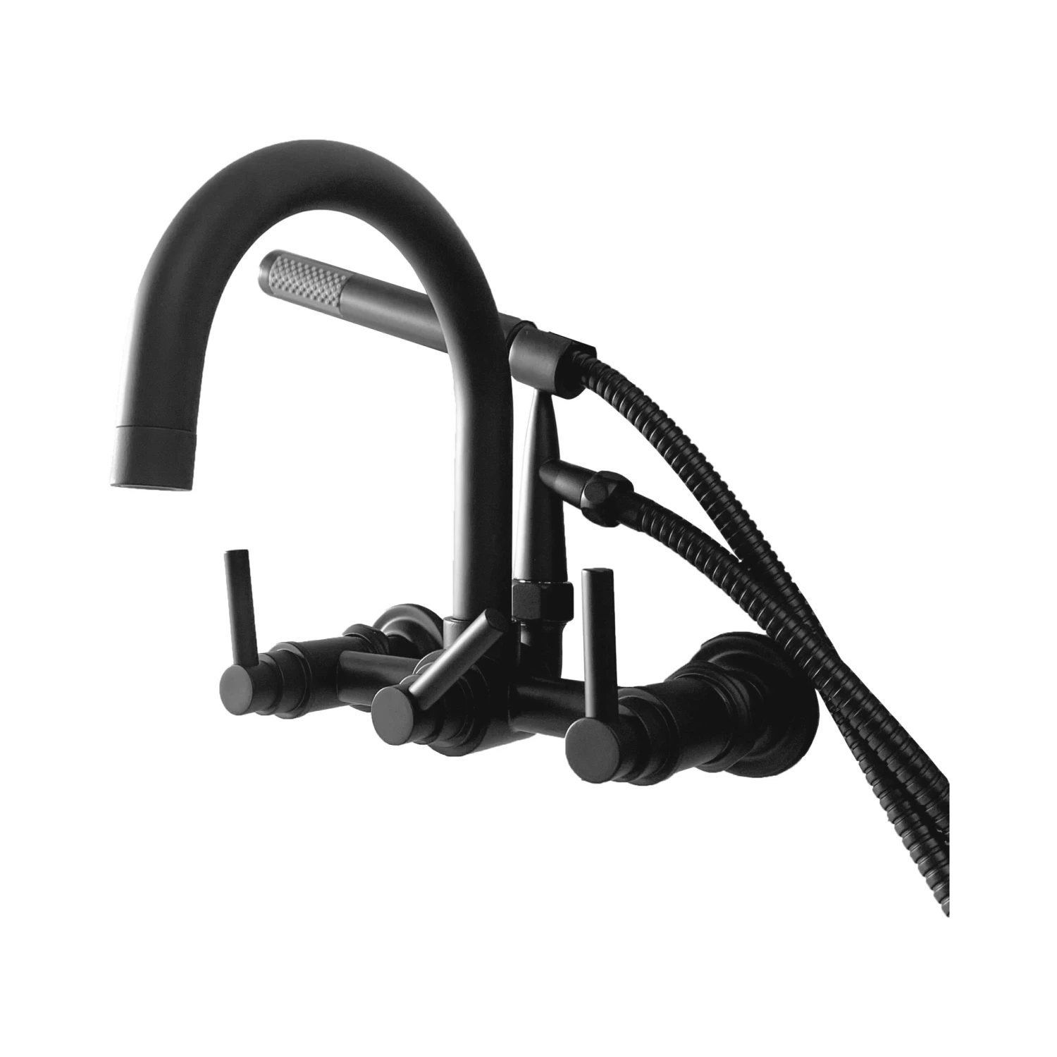 Clawfoot Tub Filler – Gooseneck Spout & Lever Handles 5 Clawfoot Tub Filler – Gooseneck Spout & Lever Handles - Image 5