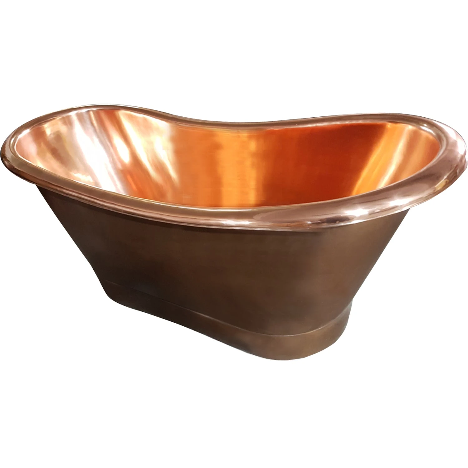 Chopin 70″ Copper Double Slipper Tub 4 Chopin 70″ Copper Double Slipper Tub - Image 4