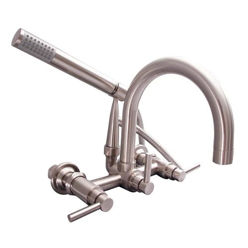 Clawfoot Tub Filler – Gooseneck Spout & Lever Handles 2 Clawfoot Tub Filler – Gooseneck Spout & Lever Handles - Image 2