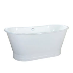 Wakely 68" Extra Wide Cast Iron Bateau Tub