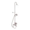 Tub Filler With Diverter Hand-Held Shower And Riser
