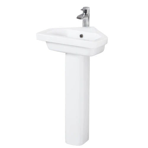 Resort Corner Pedestal Lavatory 1 Resort Corner Pedestal Lavatory