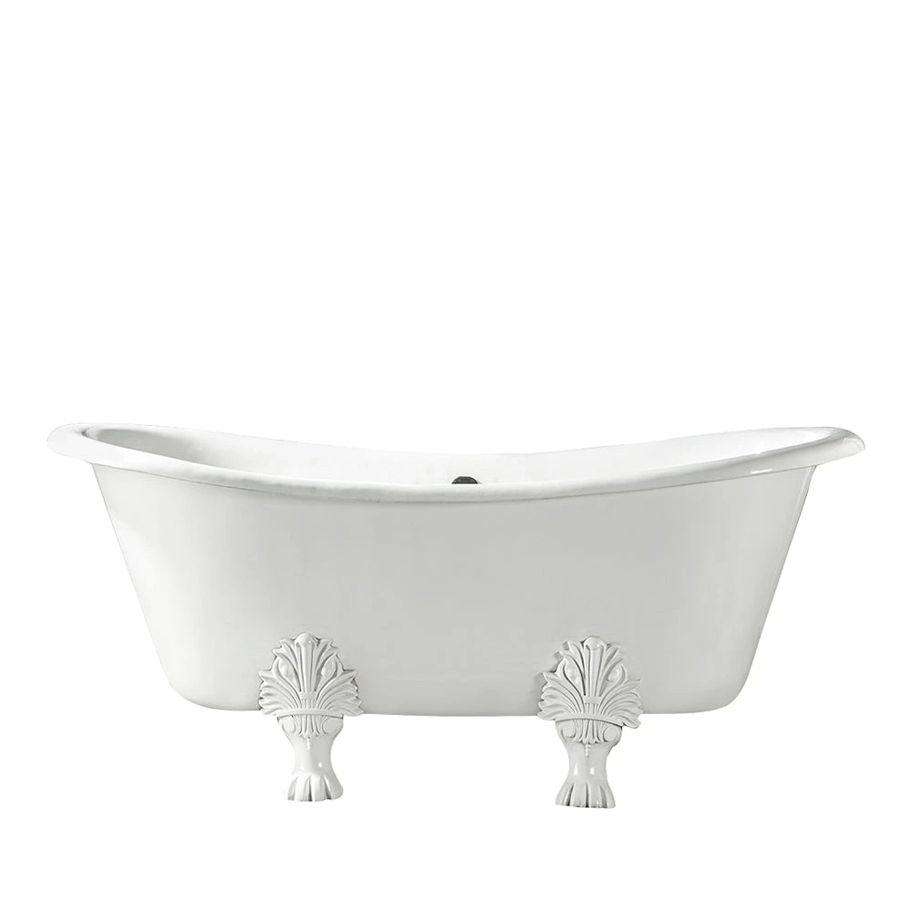 Markus 66" Cast Iron Double Slipper Tub 1 Markus 66" Cast Iron Double Slipper Tub