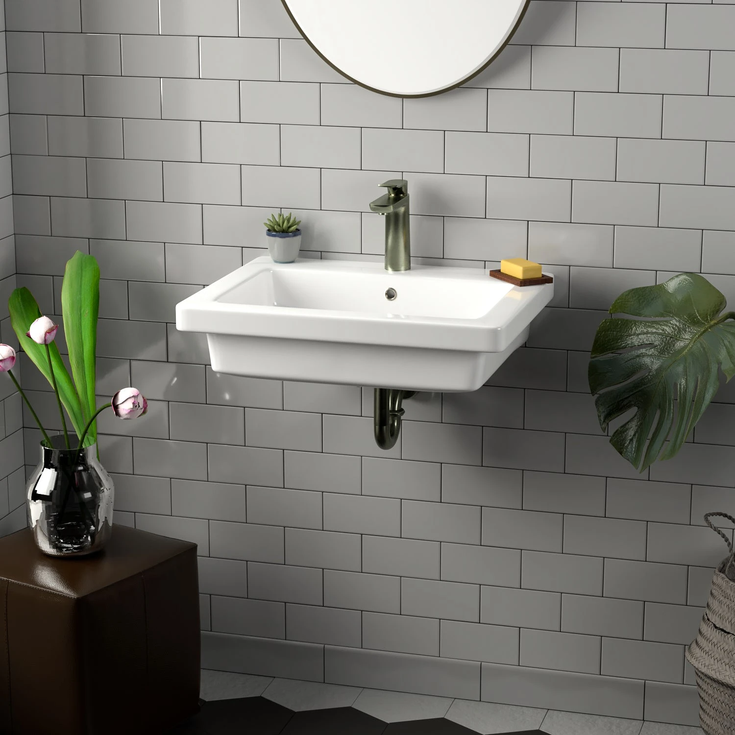 Resort 550 Wall-Hung Basin 3 Resort 550 Wall-Hung Basin - Image 3