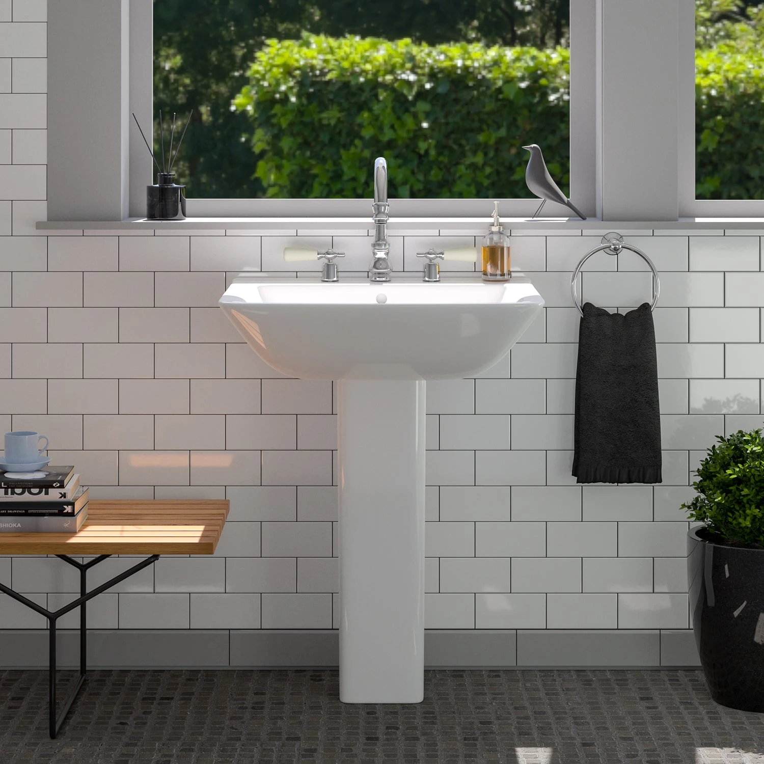 Eden 650 Pedestal Lavatory 2 Eden 650 Pedestal Lavatory - Image 2